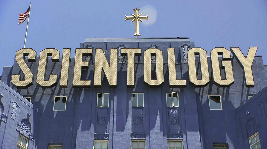 Church of Scientology sign downtown Los Angeles