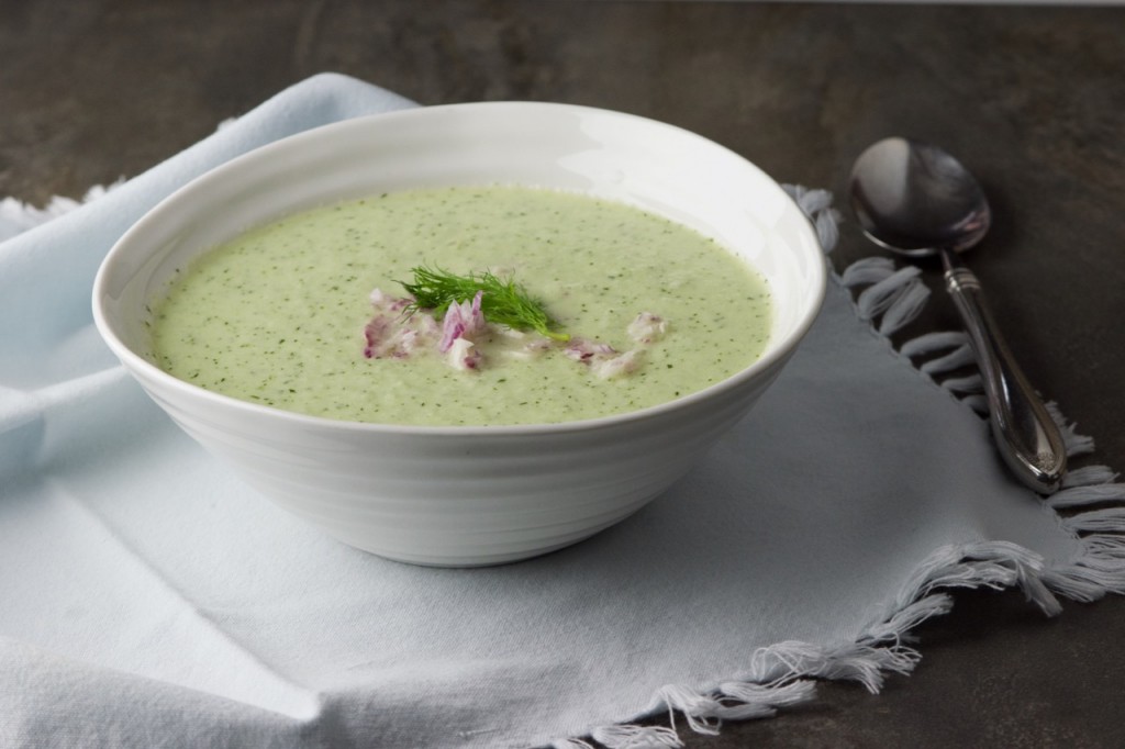Cucumber Soup makes a delicious treat. Louise Crosby photo.