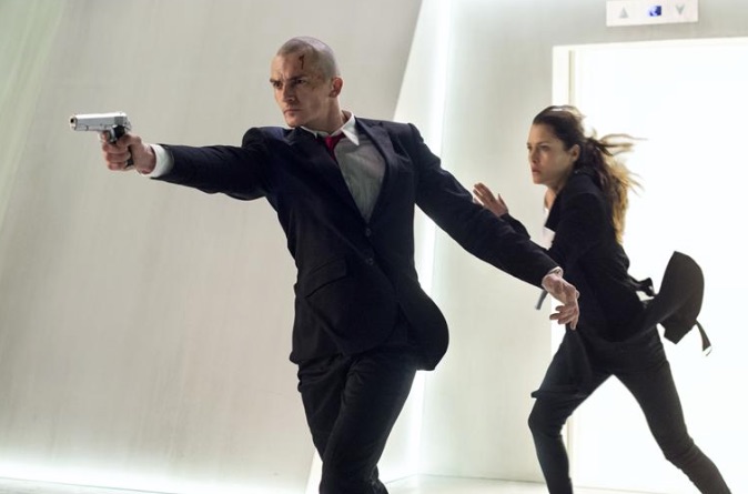 Rupert Friend and Hannah Ware in Hitman: Agent 47